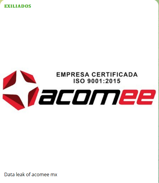 Alleged data breach of Acomee