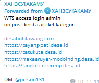 Alleged sale of web shell access to Pemerintah Desa Tangkil