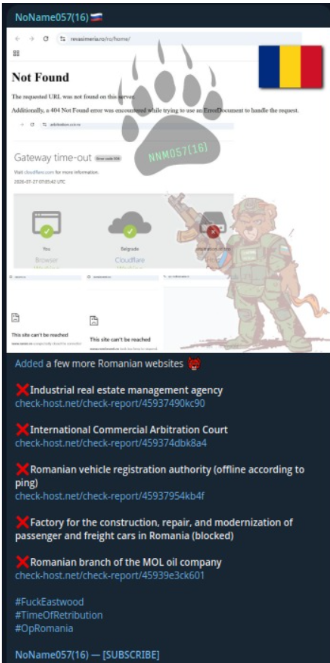 NoName targets the website of CCIR Court of International Commercial Arbitration