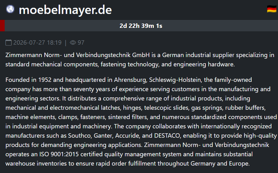Möbel Mayer falls victim to SAFEPAY Ransomware