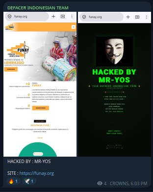 DEFACER INDONESIAN TEAM targets the website of Fundación Amawta Yachay