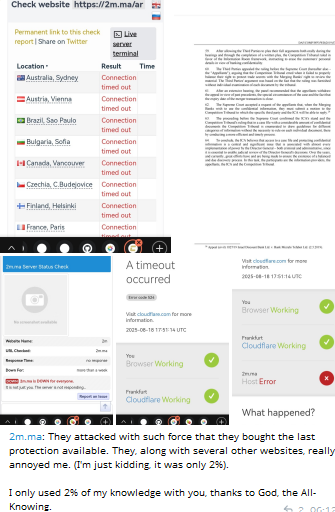 killmatric target the website of 2M TV