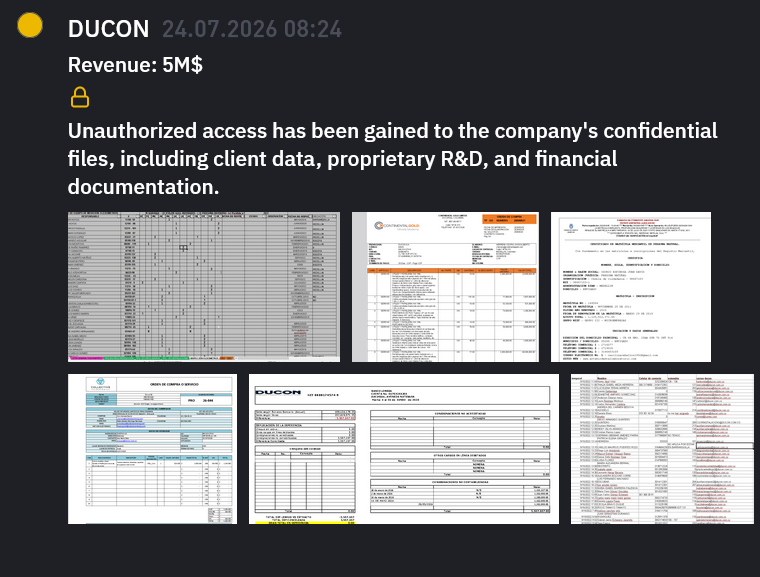 Ducon Technologies Inc. falls victim to INC RANSOM Ransomware