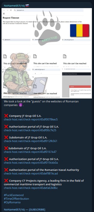NoName targets the website of JT Tower