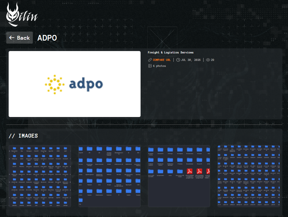 ADPO Group NV Falls Victim to Qilin Ransomware