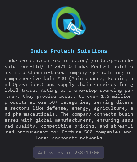 Indus Protech Pvt. Ltd falls Victim to The Gentlemen Ransomware