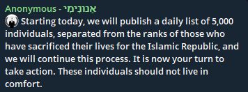 Alleged data leak of Iran