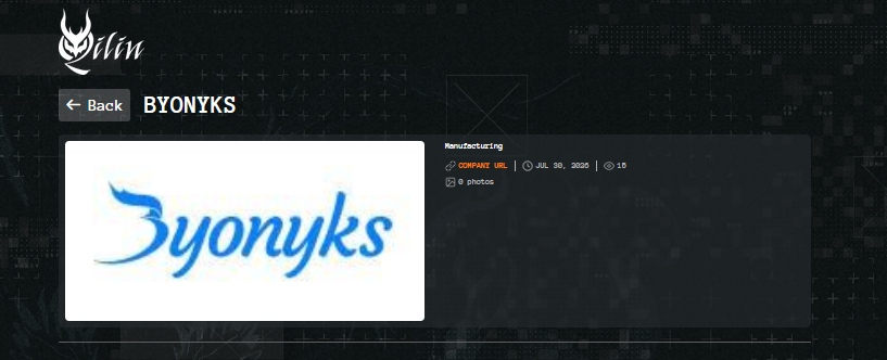 BYONYKS Falls Victim to Qilin Ransomware