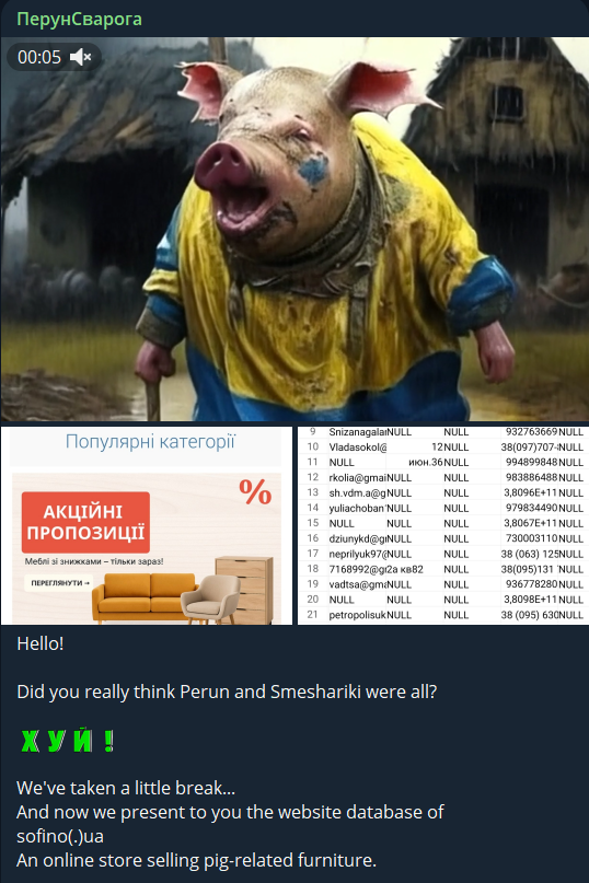 Alleged data breach of Sofina