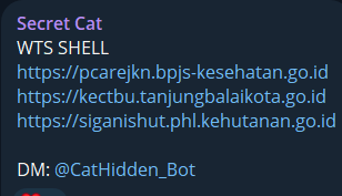 Alleged sale of webshell access of BPJS Kesehatan P-Care JKN Portal