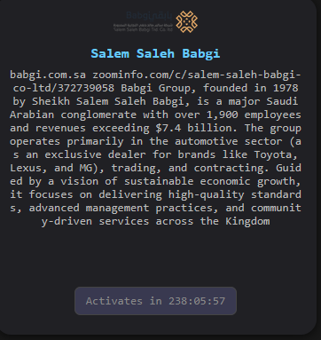 Salem Saleh Babgi Co. Ltd. Falls Victim to TheGentlemen Ransomware