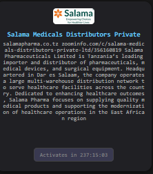 Salama Medicals Distributors Private Limited Falls Victim to TheGentlemen Ransomware