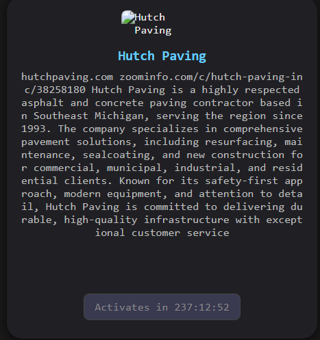 Hutch Paving Inc. falls victim to The Gentlemen Ransomware