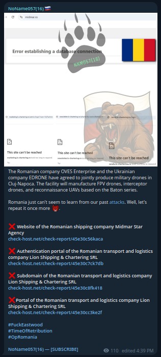 NoName targets the website of MIDMAR