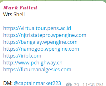Alleged sale of web shell access to WP Engine