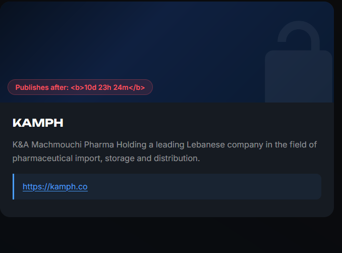 K & A Machmouchi Pharma Holding Falls Victim to DeadLock Ransomware