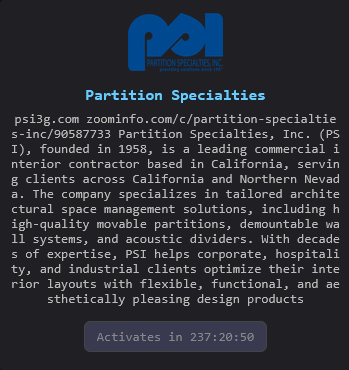 Partition Specialties fails victim to The Gentlemen Ransomware
