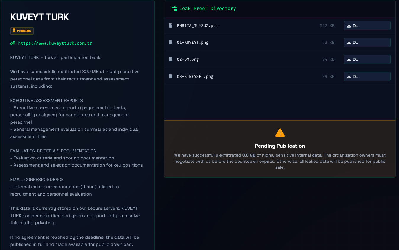 Kuveyt Turk Participation Bank falls victim to CRPx0 Ransomware