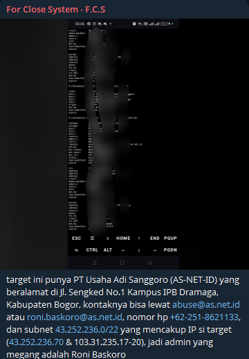 Alleged data leak of ASNETID