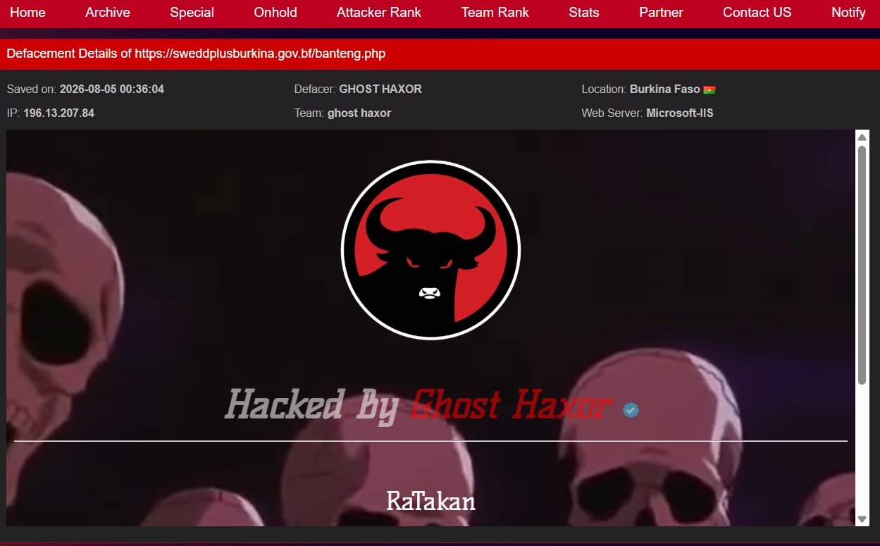 GHOST HAXOR targets the website of Women’s Empowerment and Demographic Dividend in Sub-Saharan Africa Plus Project