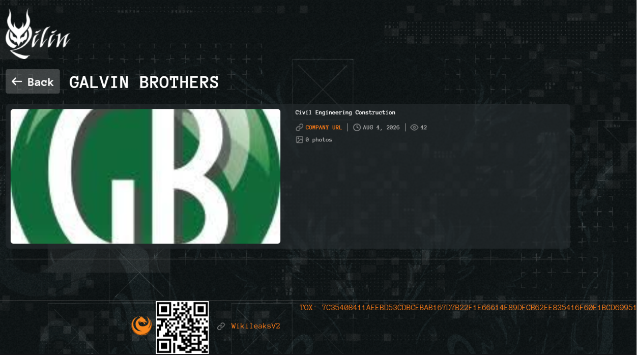 Galvin Bros., Inc. falls Victim to Qilin Ransomware