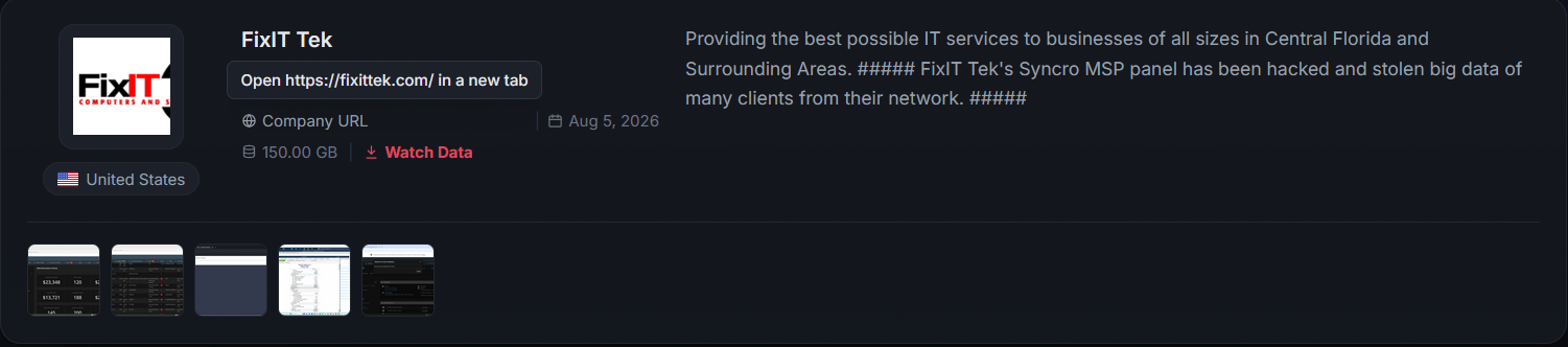 FixIT Tek Falls Victim to Orova Ransomware