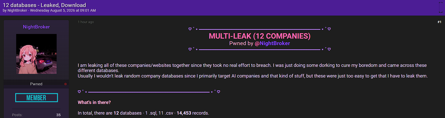Alleged Sale of MESA