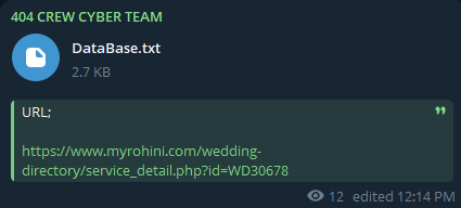 Rohini Vivah Sanstha涉嫌泄露SQL injection漏洞