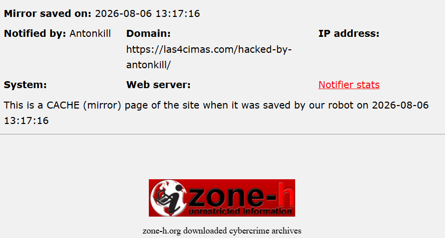 Antonkill targets the website of The 4 Summits