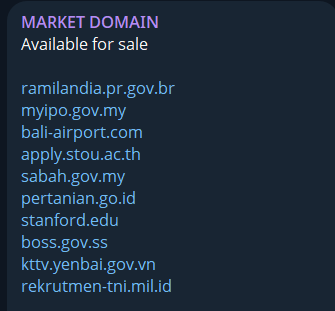 Alleged sale of access to MyIPO