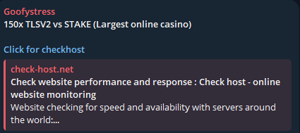 Goofystress targets the website of Stake