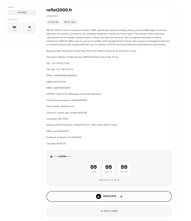 Reflet 2000 falls victim to KRYBIT Ransomware