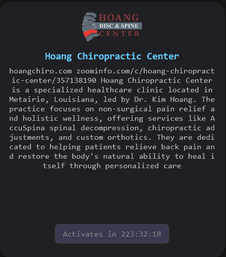 Hoang Chiropractic Center Falls Victim to The Gentlemen Ransomware