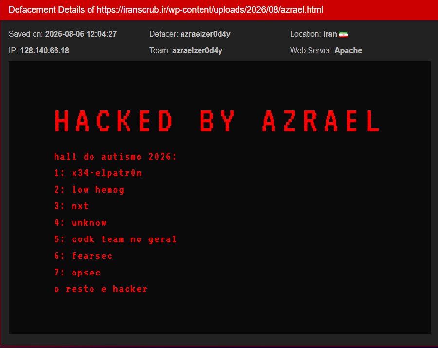 azraelzer0d4y targets the website of Aquarius Man Secrets by Anna Kovach