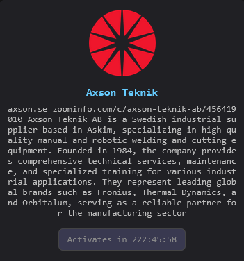 Axson Teknik Falls Victim to The Gentlemen Ransomware