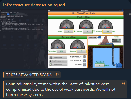 Alleged unauthorized access to Palestinian industrial systems