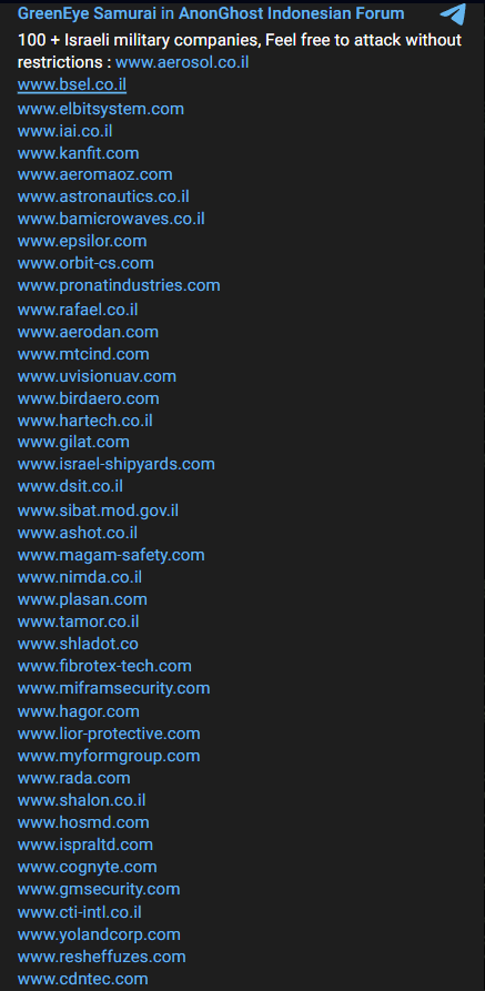 AnonGhost Indonesian claims to target Magam Safety