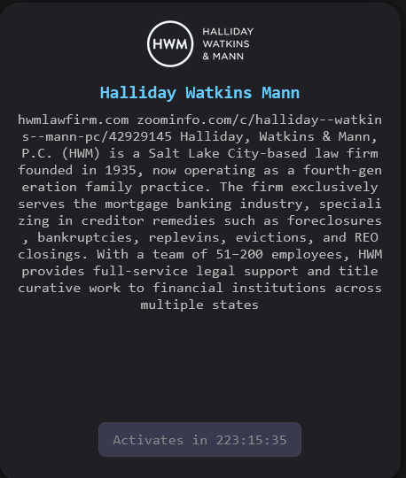 Halliday Watkins Mann falls victim to The Gentlemen Ransomware