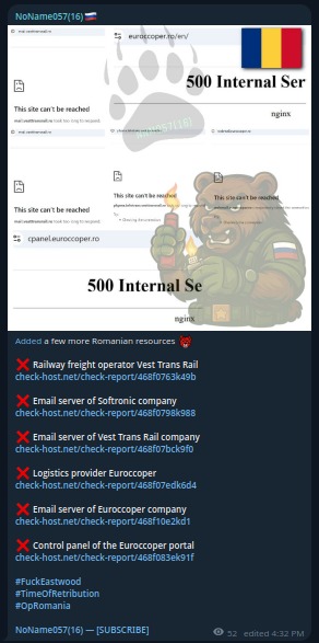 NoName targets the website of Euroccoper
