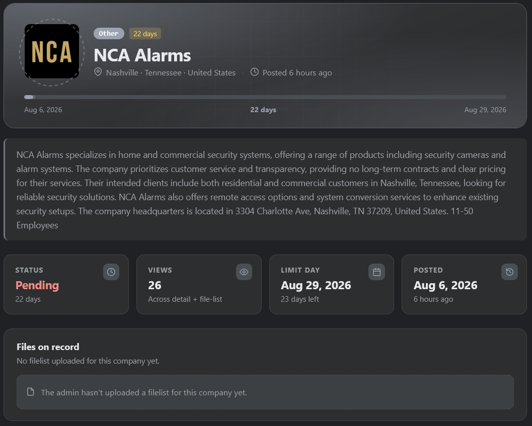 National Certified Alarms, Inc. falls victim to Storm Ransomware