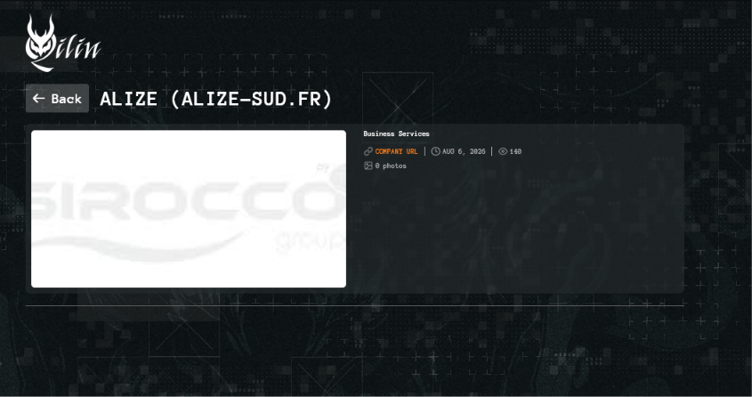 ALIZE AUTOMATISMES Falls Victim to Qilin Ransomware