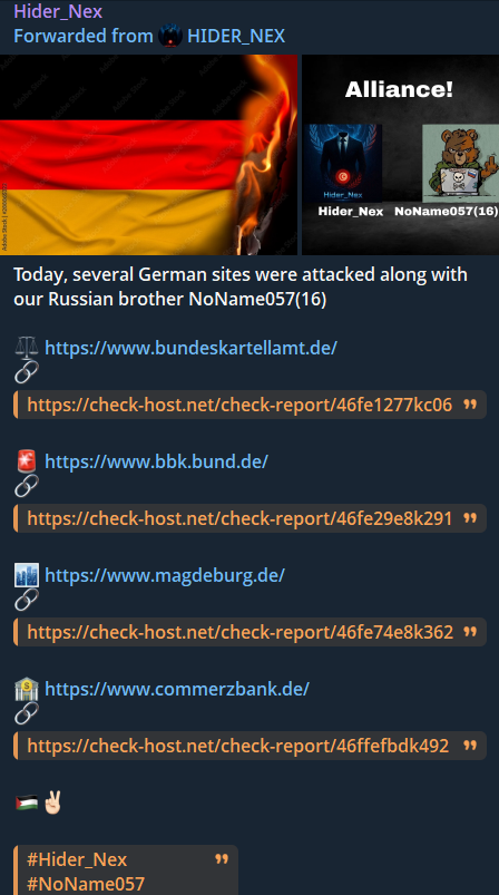 Hider_Nex targets the website of BBK