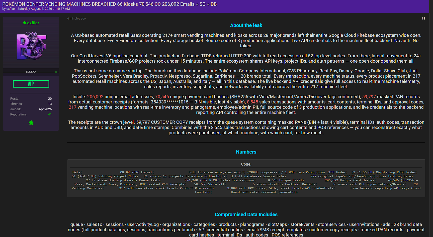 Alleged Sale of Unidentified US based Automated retail SaaS Company