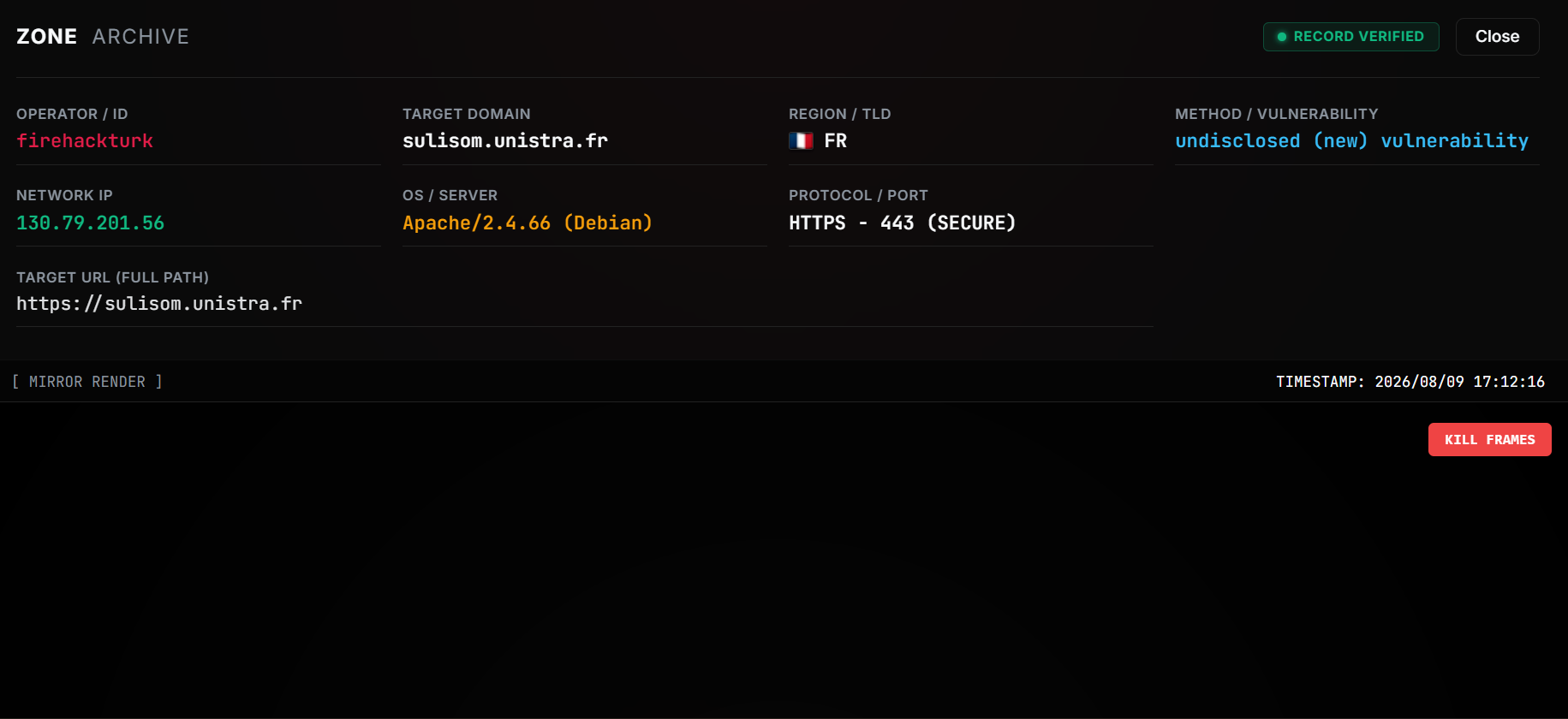 firehackturk targets the website of sulisom