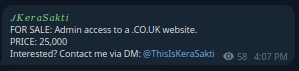 Alleged Unauthorized Access to an unknown Organization in UK