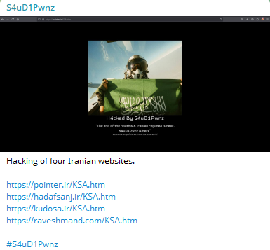 S4uD1Pwnz targets the website of Raveshmand Consulting