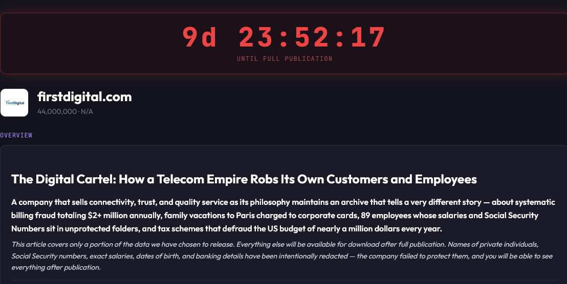FirstDigital falls victim to SETTRA Ransomware