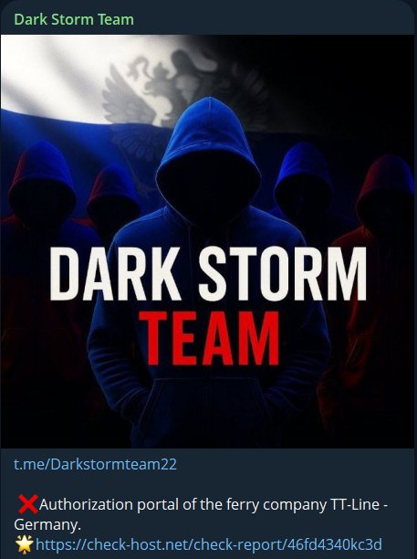 Dark Storm Team targets the website of 1Ticket — MDV