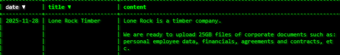 Lone Rock Timber成为Akira勒索软件的受害者