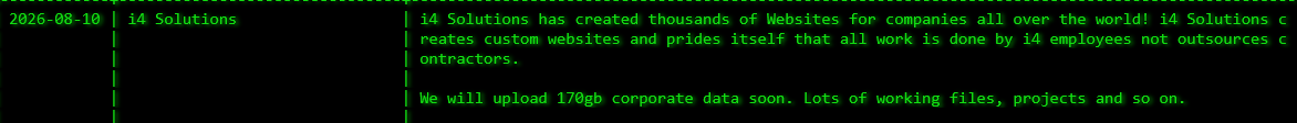 i4 Solutions Inc. Falls Victim to Akira Ransomware